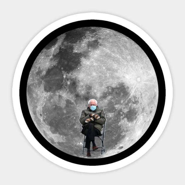 Bernie moon Sticker by DAVINCIOO